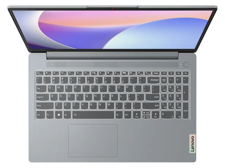 Lenovo IdeaPad Slim 3 — Sealed Box 82XB00C2US, keyboard and touchpad view