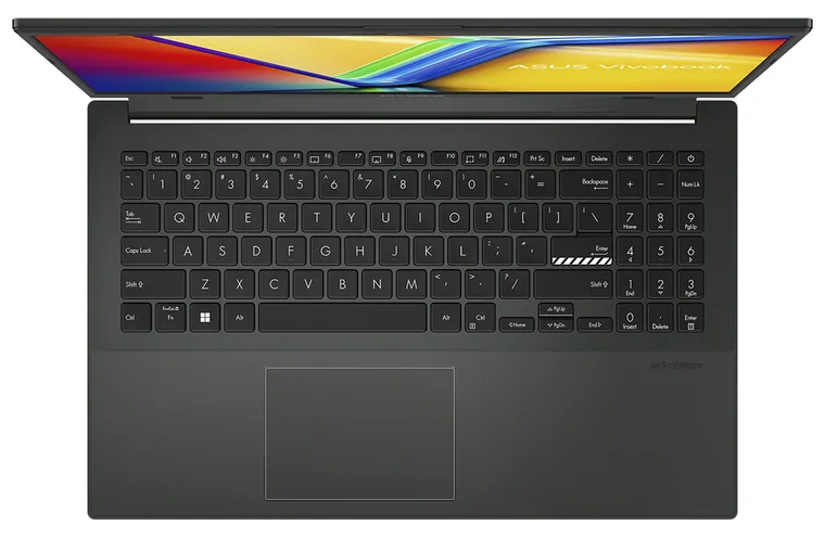 ASUS Vivobook Go 15 E1504GA-WB31, keyboard and touchpad view