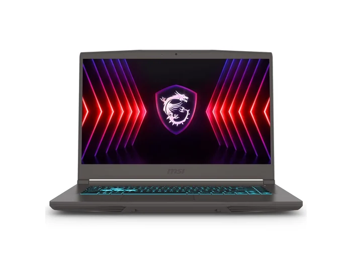 Gaming laptop with colourful display