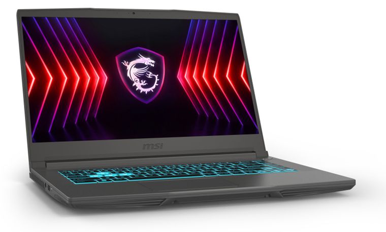 MSI Thin 15 — RTX 4050 B13VE-3023US / B13VE-3030US, Front and left side