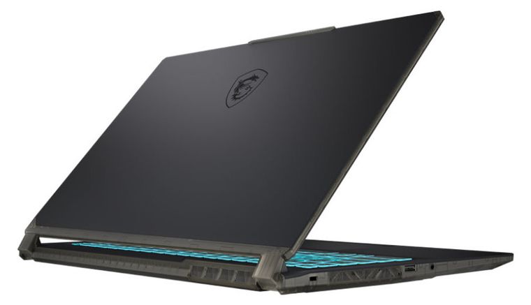 MSI Cyborg 15 A12VF-272US, Back, left side and lid