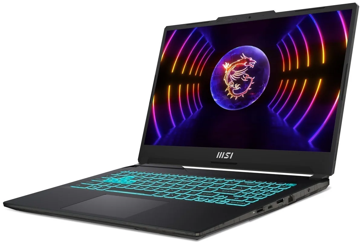 MSI Cyborg 15 A12VF-272US, Front and left side
