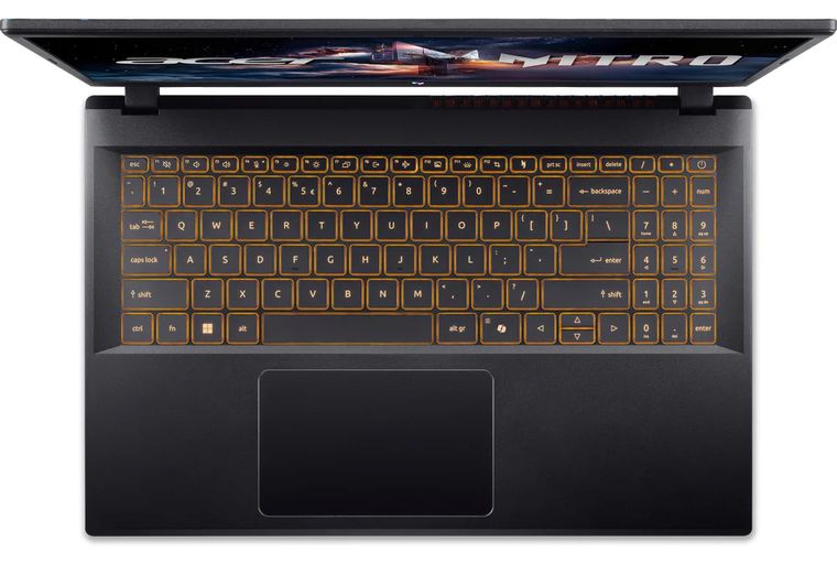 Acer Nitro V 15 ANV15-52-57BB, Keyboard and palm-rest view