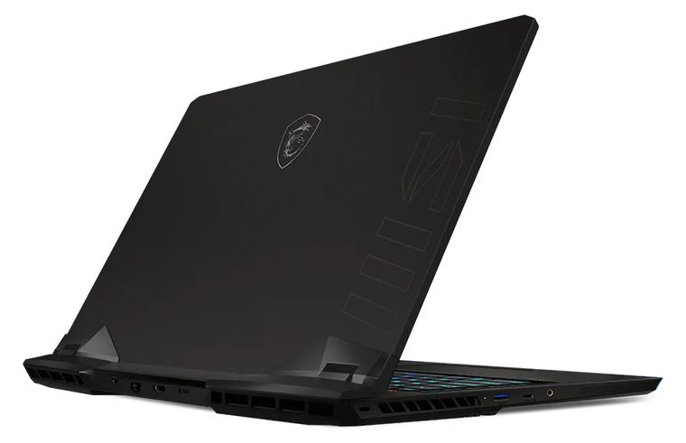 MSI Raider GE77 HX 12UHS, Keyboard and display view