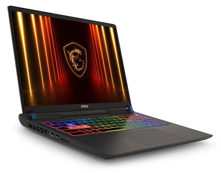 MSI Vector A16 HX A8WHG-004US, Front-left three-quarter view