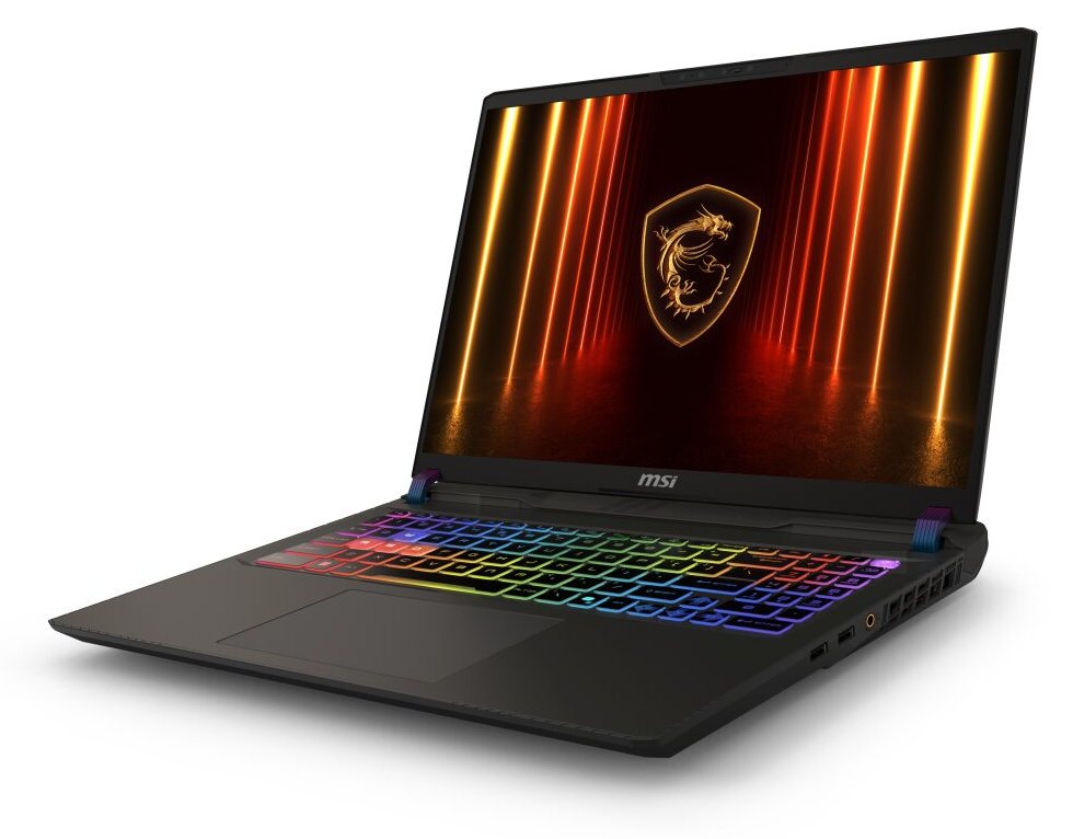 MSI Vector A16 HX A8WHG-004US, Front-right three-quarter view